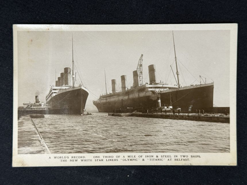 01ky1mesahrp7n973r3q0p9fjw The Titanic and her sister ship the Olympic.