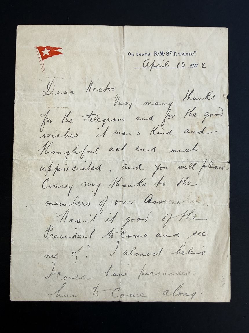 01ky1mf5t2kxg1fqzrrpmtbscr An image of the hand-written letter that is up for auction.