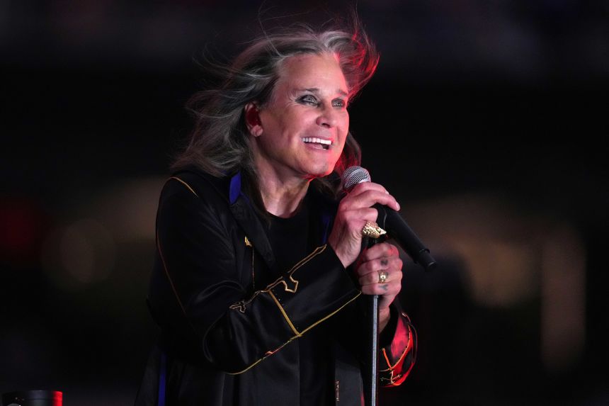 Ozzy Osbourne, seen here performing in 2022, died a year ago, on July 22, 2025.