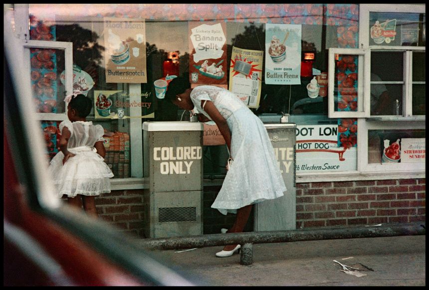 Gordon Parks, “Drinking Fountains, Mobile, Alabama,” 1956