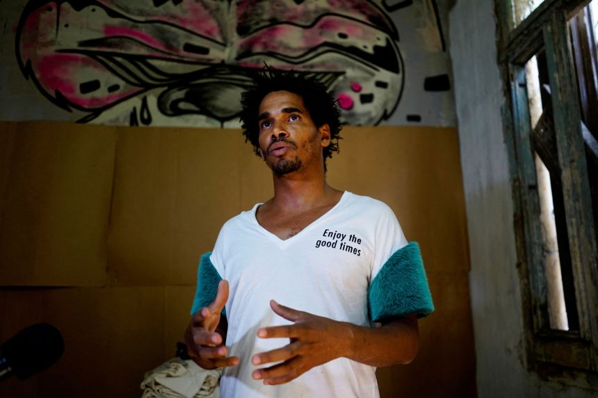 Luis Manuel Otero Alcantara at his home in Havana, Cuba, on May 2, 2018.