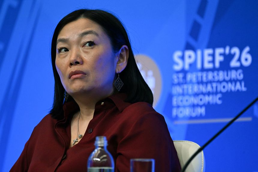 gettyimages-2279263358 Russia's largest online retailer Wildberries CEO Tatyana Kim attends the St. Petersburg International Economic Forum (SPIEF) on June 5.
