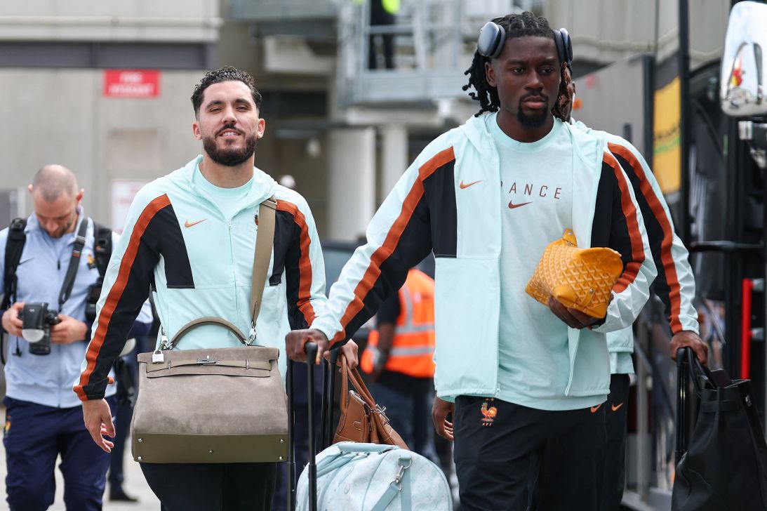 Haaland isn't the only soccer star with a love of luxury bags. France forward Rayan Cherki and midfielder Manu Kone were both toting sought-after pieces upon their arrival to the FIFA World Cup in the US.