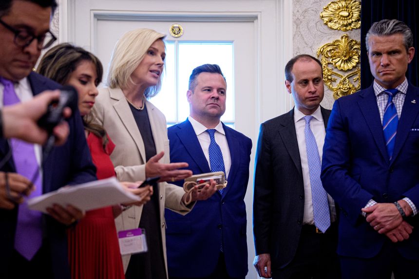 Acting Director of National Intelligence Bill Pulte attends an event with President Donald Trump in the Oval Office of the White House on June 22, 2026.