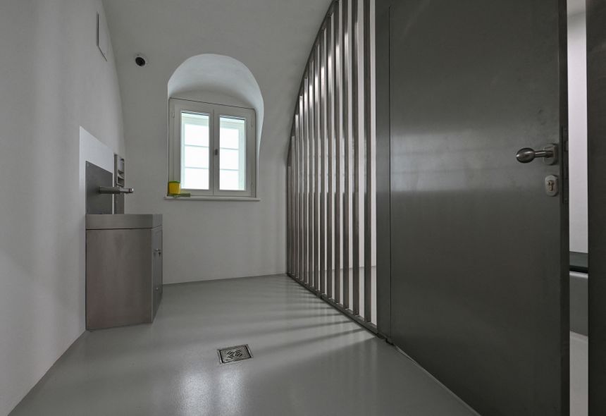 gettyimages-2286529366 A cell inside the police station.