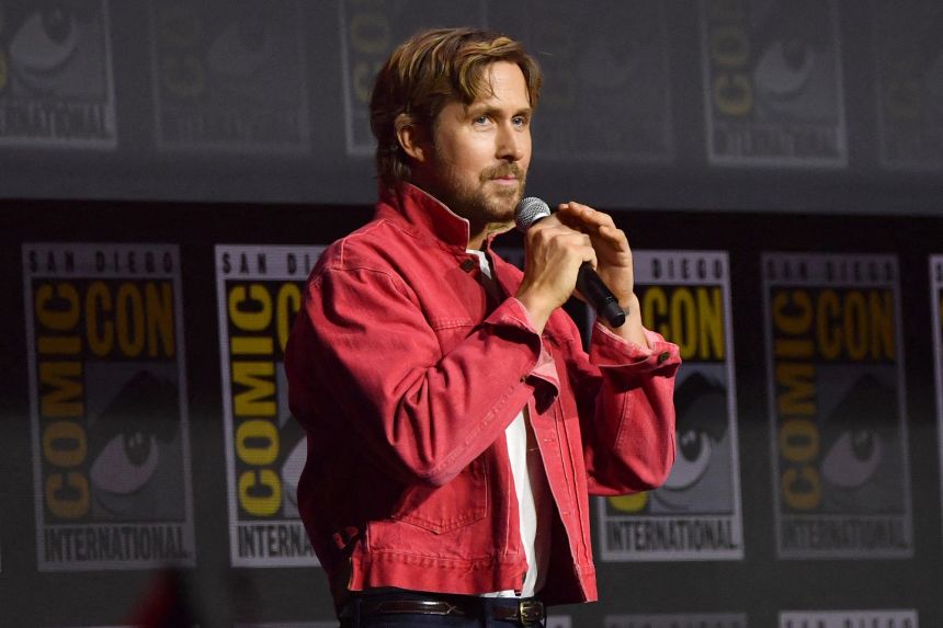Ryan Gosling appeared on stage at San Diego Comic-Con on Sunday, July 26, 2026.