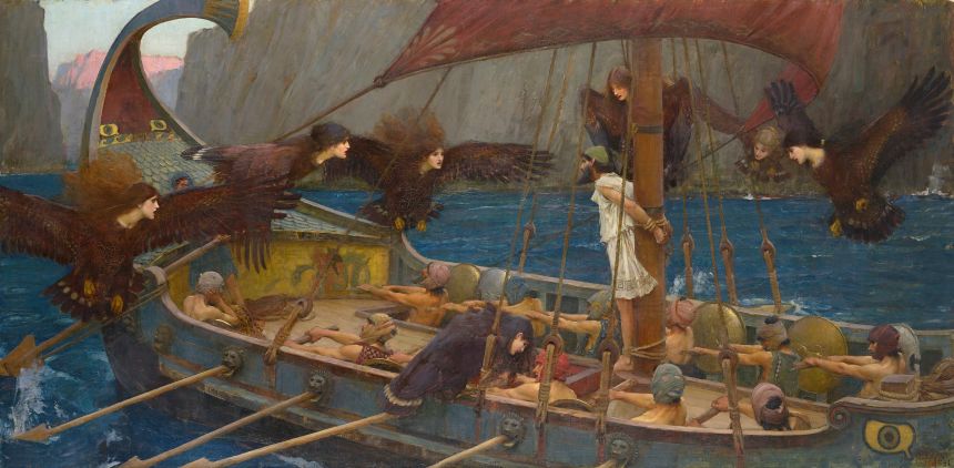 Odysseus and the Sirens, from the National Gallery of Victoria in Melbourne.