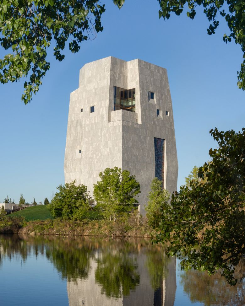 The center has been nicknamed the “Obamalisk” because of its monolithic form.