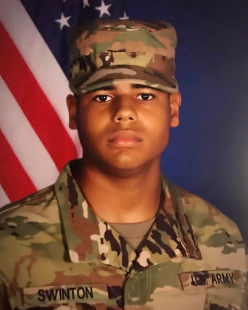 Michael Emmanuel Swinton, 30, of Fayetteville, North Carolina, was kil<strong>﻿</strong>led in northern Iraq on July 19 during a controlled detonation of a downed one-way attack drone at Erbil Air Base, the Department of Defense announced.